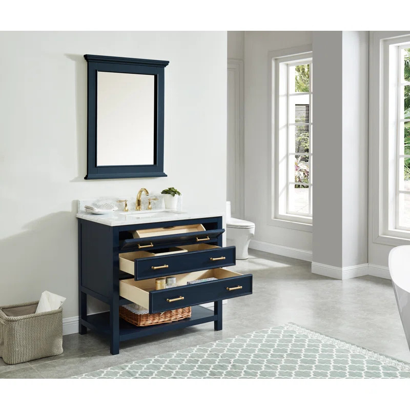 Pamula 37" Single Bathroom Vanity Set | Wayfair Professional