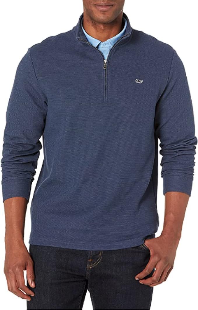 Vineyard Vines Men's Saltwater 1/4-Zip Pullover Sweater | Amazon (US)