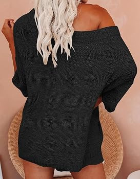Ermonn Womens 2 Piece Outfits Sweater Sets Off Shoulder Knit Tops Waist Short Suits Casual Pajama... | Amazon (US)