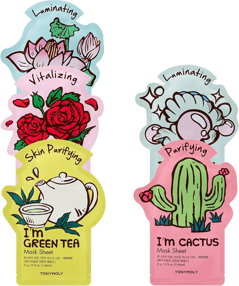 TONYMOLY I\u2019m Sheet Mask Gift Set \u2013 Korean Face Mask Variety Pack with Hydrating & Vitam... | Amazon (US)
