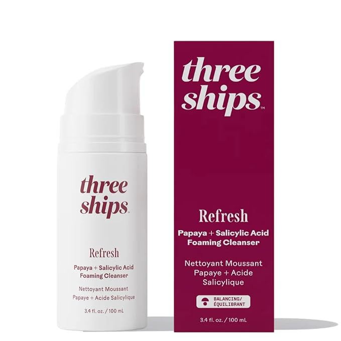 Three Ships - Refresh Papaya + Salicylic Acid Cleanser | Smooth, Cleanse, Refresh Skin | Cruelty-... | Amazon (US)