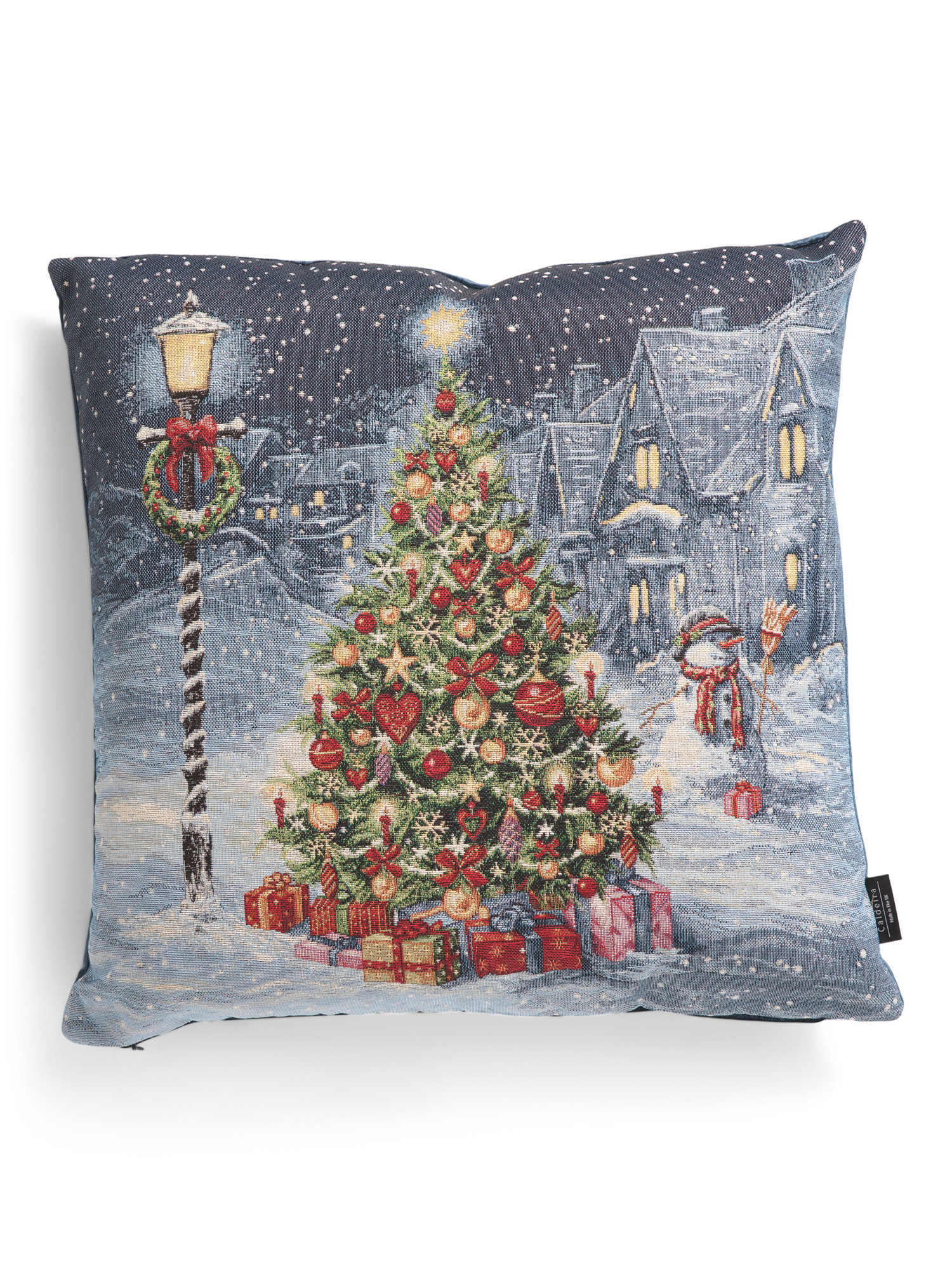 Made In Portugal 20x20 Shimmering Chirstmas Tree Tapestry Print Pillow | TJ Maxx