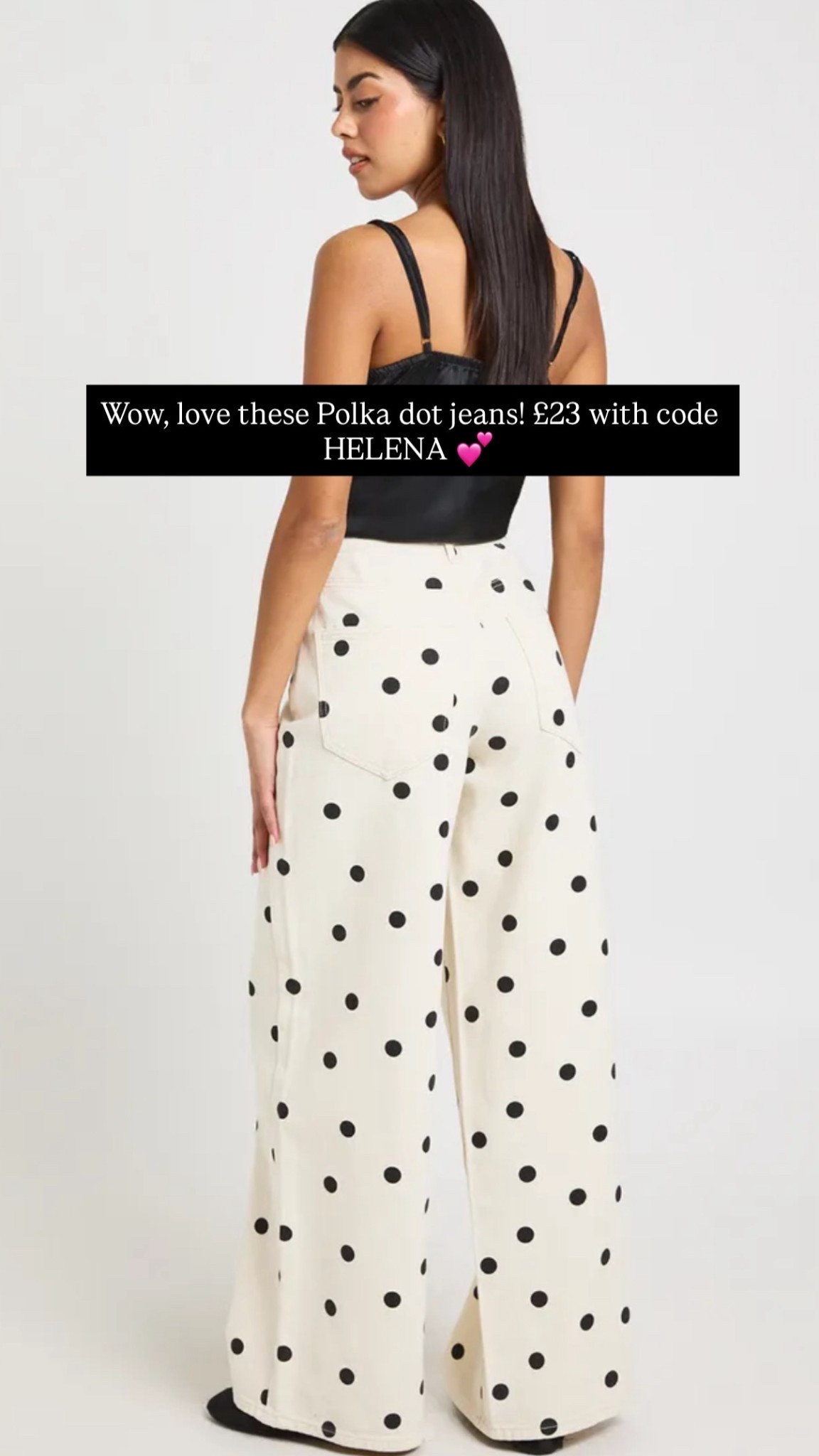 Polka dot jeans! £23 with code HELENA xx 