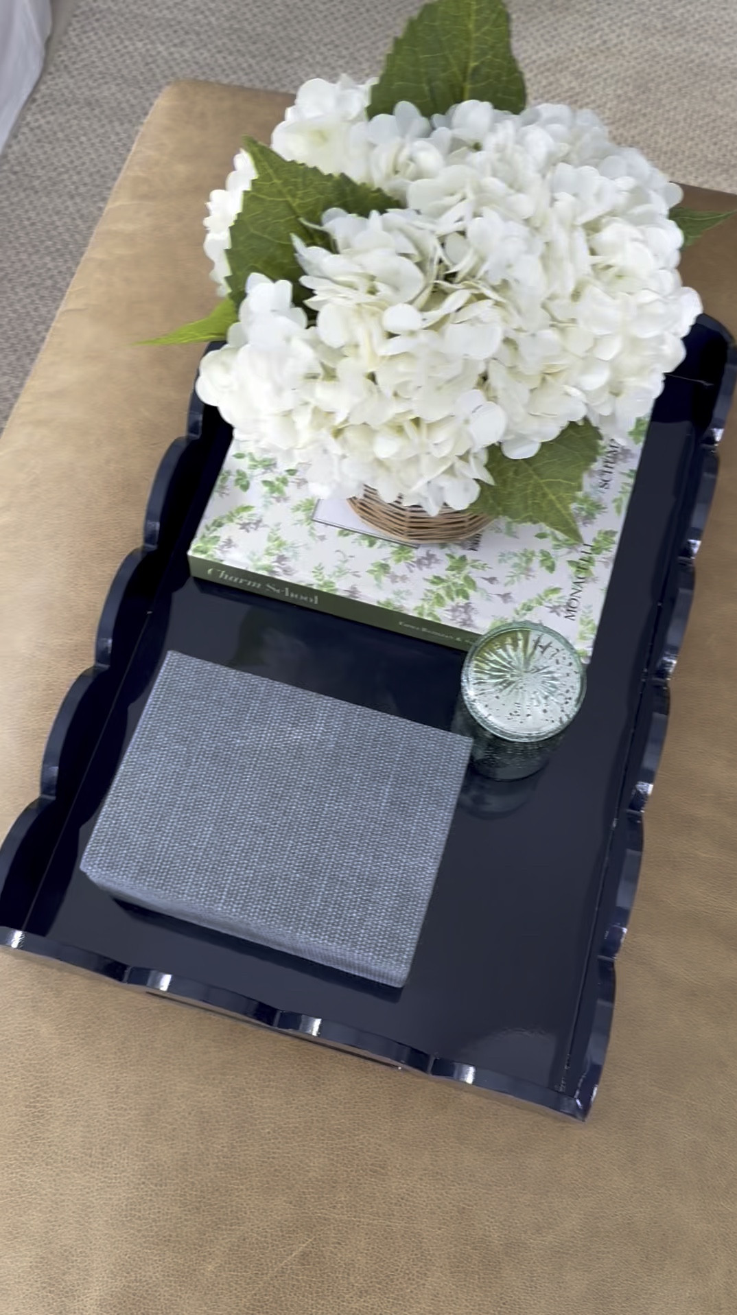 Coffee table decor. Plus I found an affordable scallop tray to my navy one. It’s half the price!

#LTKHome #LTKFindsUnder50 #LTKFindsUnder100