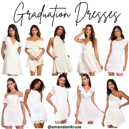 Graduation dresses
White dress 


#LTKWedding #LTKFindsUnder100 #LTKSeasonal
