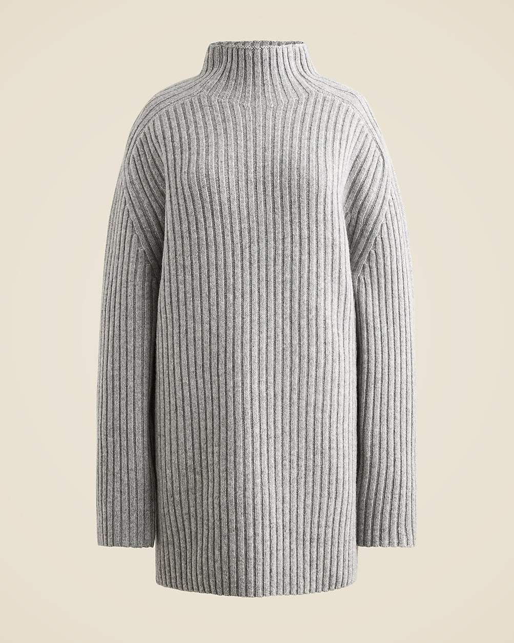 Ribbed turtleneck mini sweater-dress in vintage wool | J. Crew US