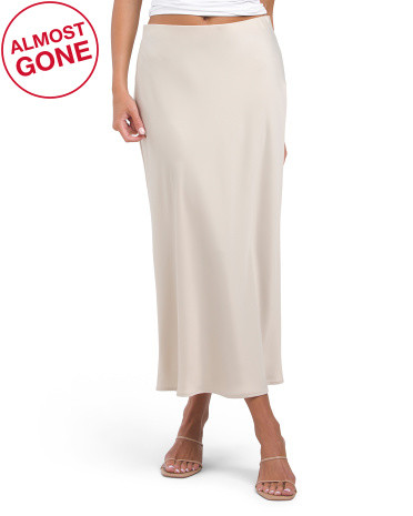 Satin Slip Maxi Skirt | TJ Maxx