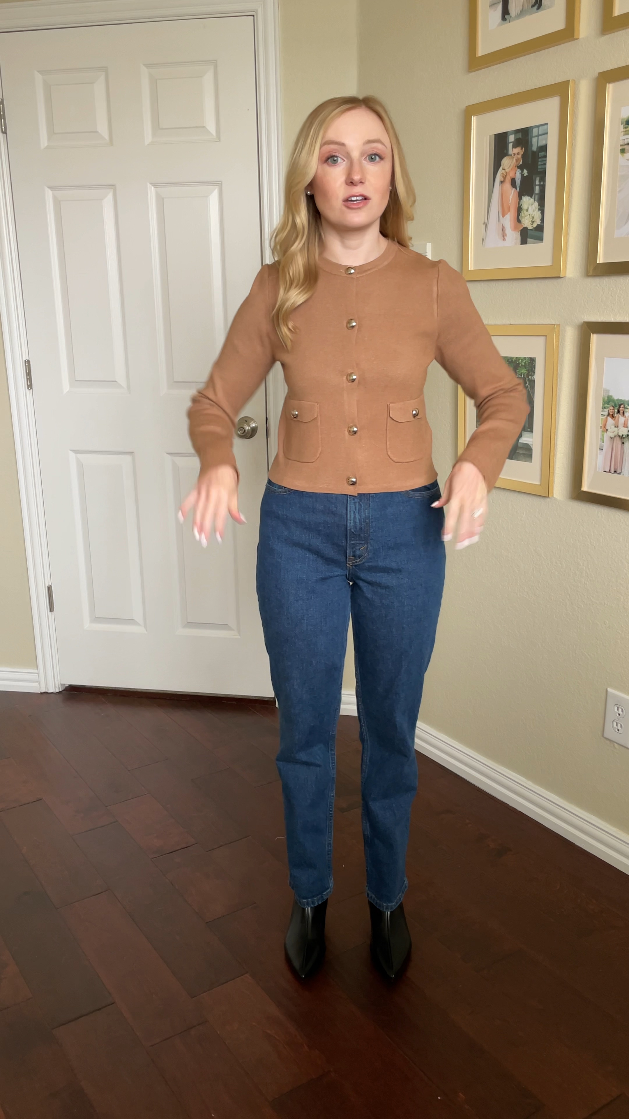 This cardigan is so classic and would be great for work! | neutral cardigan, tan sweater, workwear, winter outfit 

#LTKStyleTip #LTKFindsUnder50 #LTKSeasonal