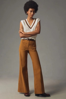 The Junie High-Rise Wide-Leg Flare Pants by Maeve | Anthropologie (US)