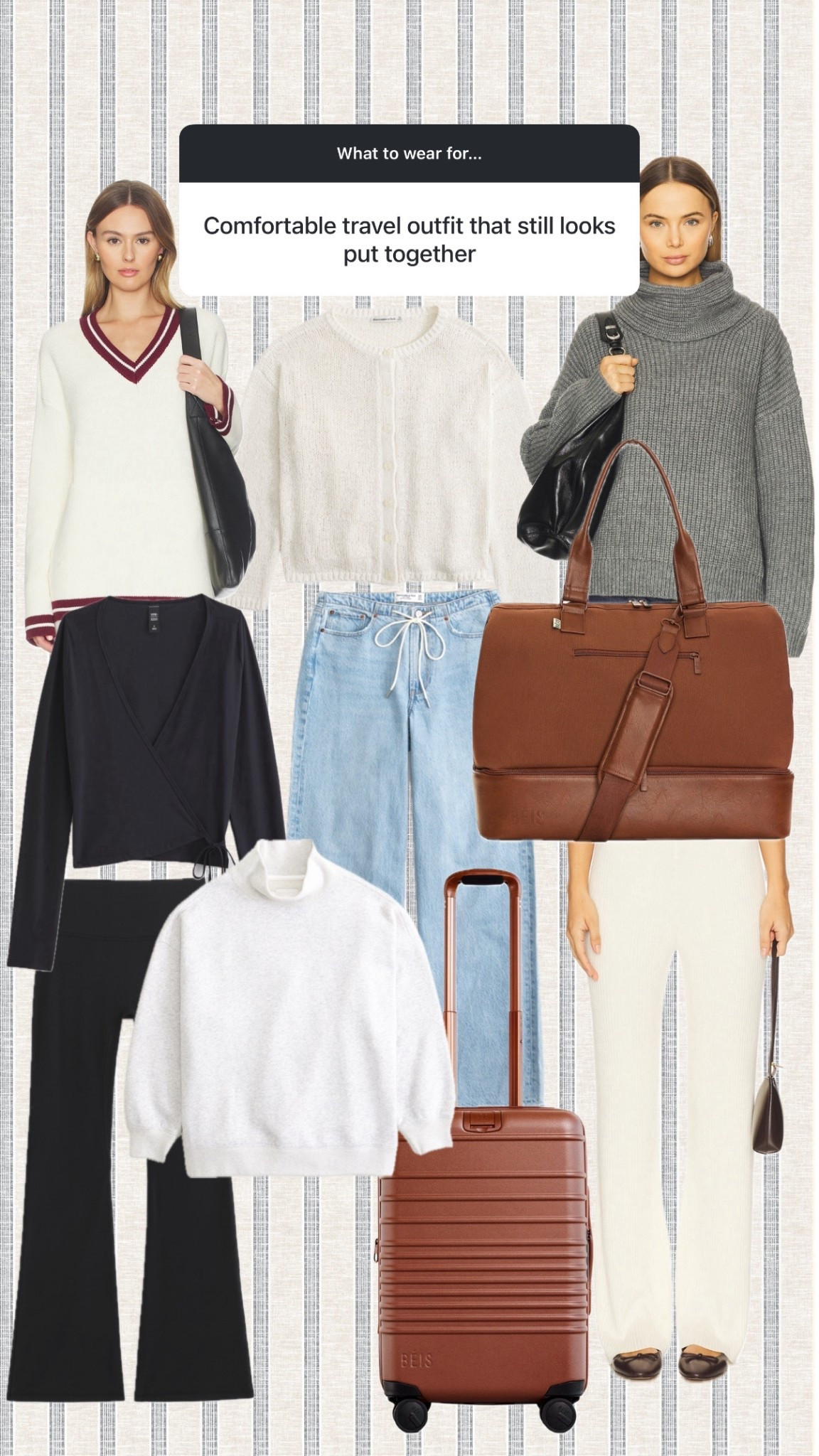 What to wear for - travel outfits that still looks put out together 

#LTKSeasonal #LTKTravel #LTKSaleAlert