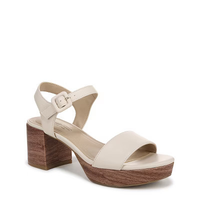 LifeStride Women's Rhythmn Platform Block Heel Sandals Cream Beige 10 W | Target