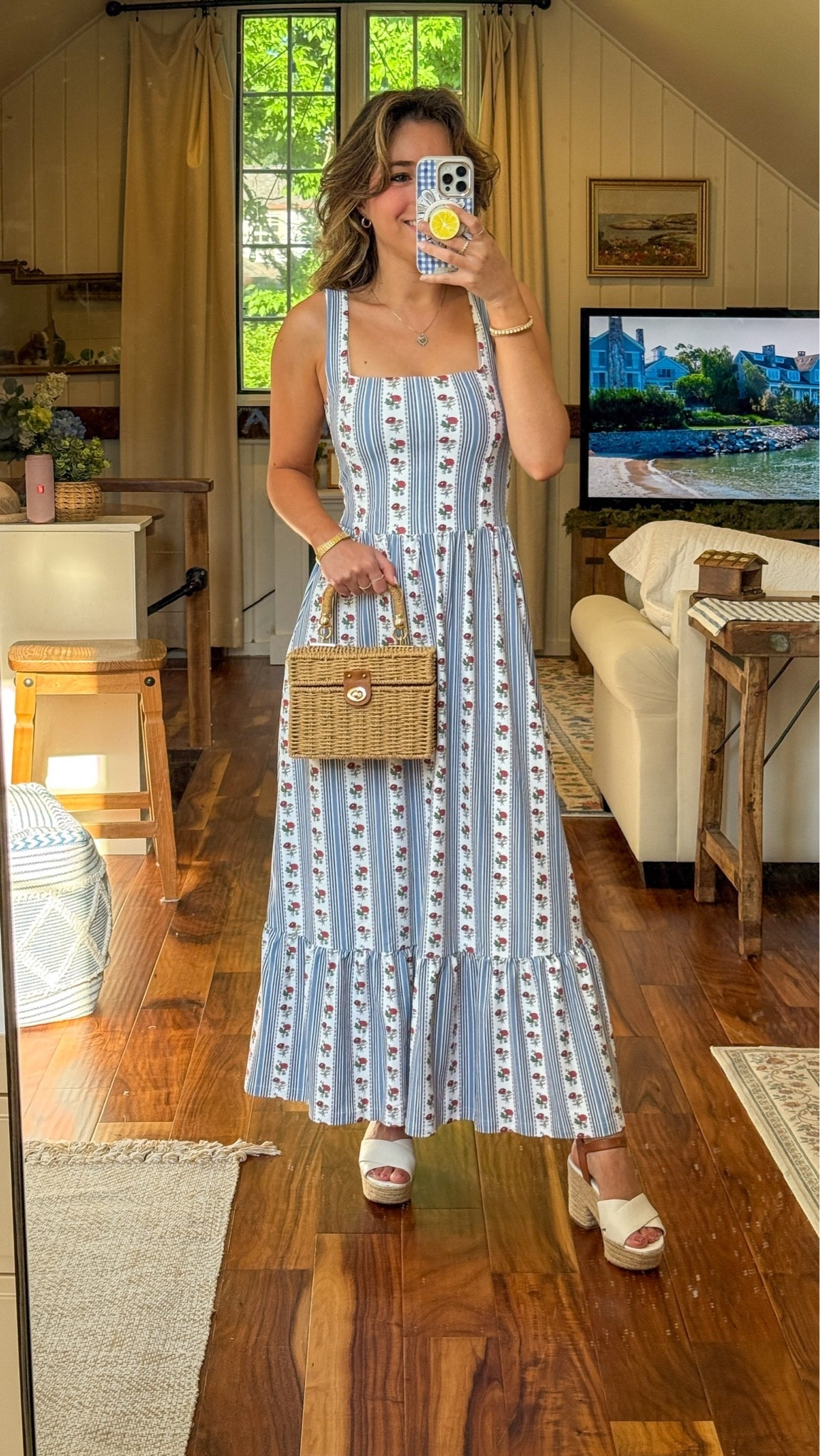 This @smithandquinn dress is the perfect summer dress! Anti-wrinkle, machine washable and absolutely adorable✨

Cute summer clothes / blue dress / maxi dress / summer outfit inspiration / blue striped dress / summer staples / coastal grandmother / classic style / white heels / coastal granddaughter

#LTKootd #LTKgrwm #LTKSeasonal