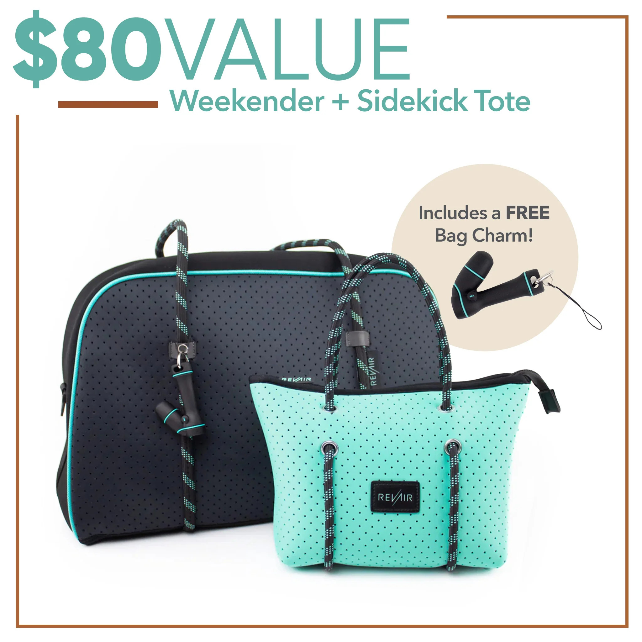 Weekender Bag + Sidekick Tote Set | RevAir