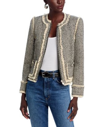 Darina Metallic Tweed Jacket | Bloomingdale's (US)