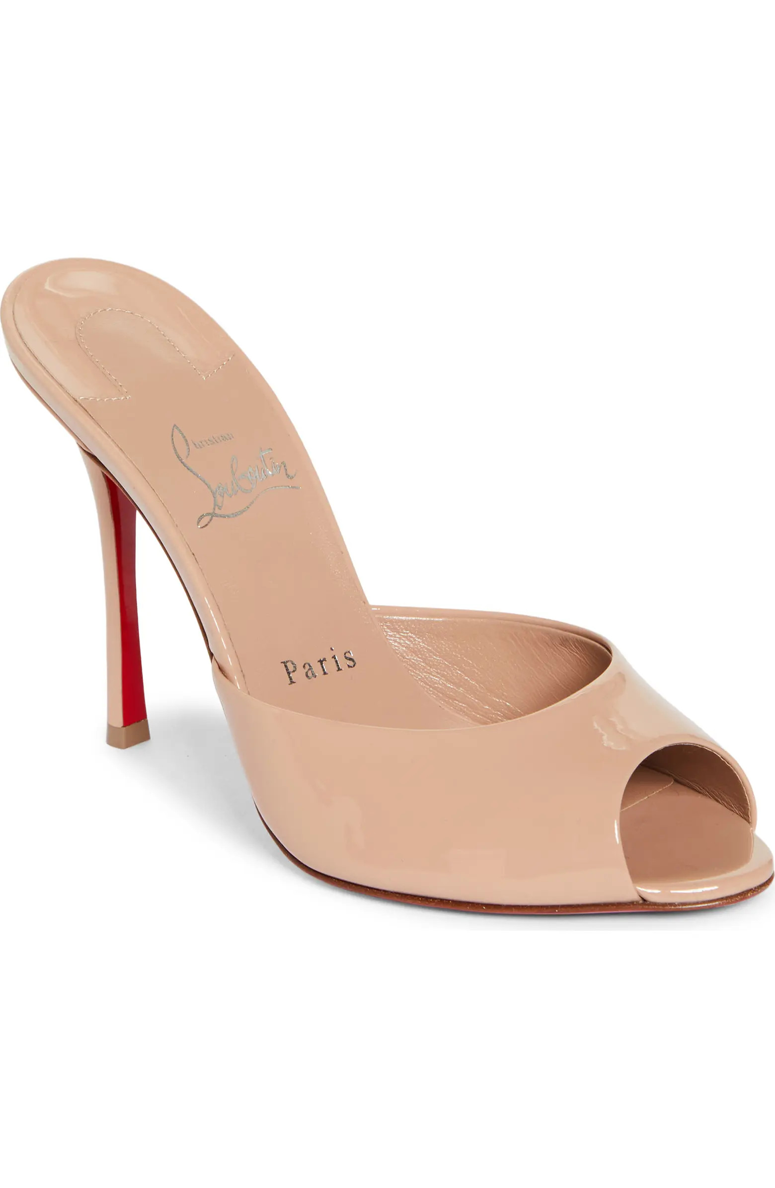 Christian Louboutin Me Dolly Peep Toe Slide Sandal (Women) | Nordstrom | Nordstrom
