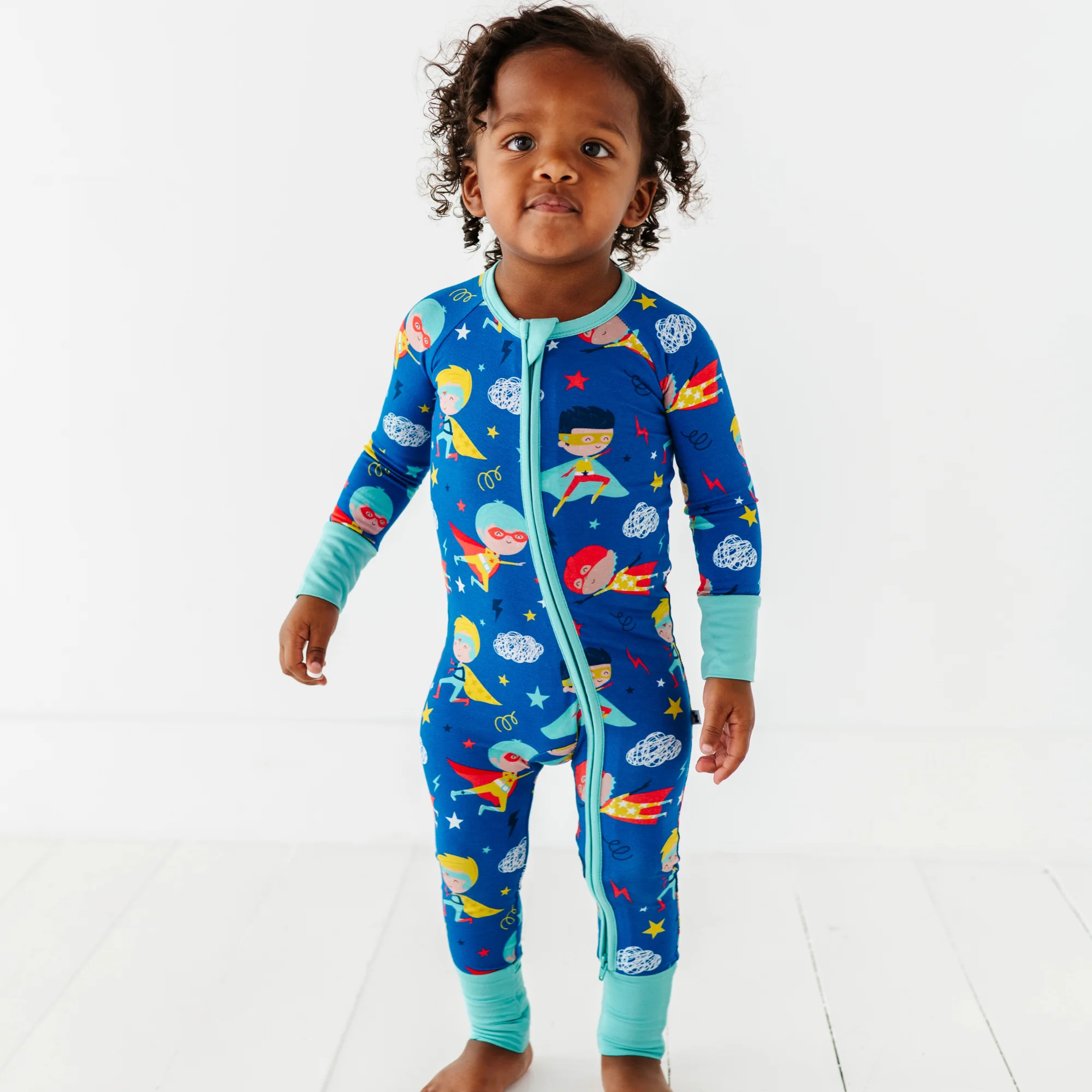 Cozy & Courageous Superhero Convertible Footie | Kiki + Lulu | Kiki + Lulu