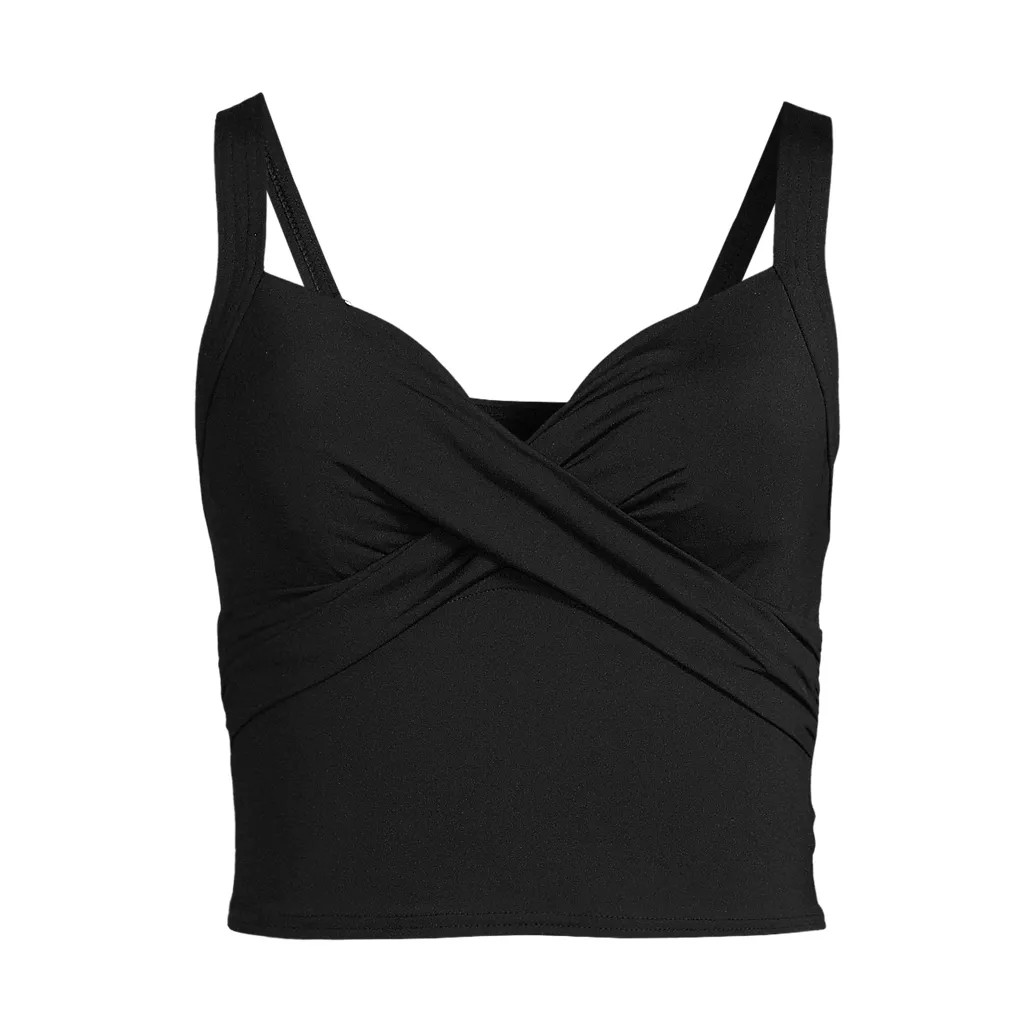 Women's Sweetheart Wrap Midkini Top | Lands' End (US)