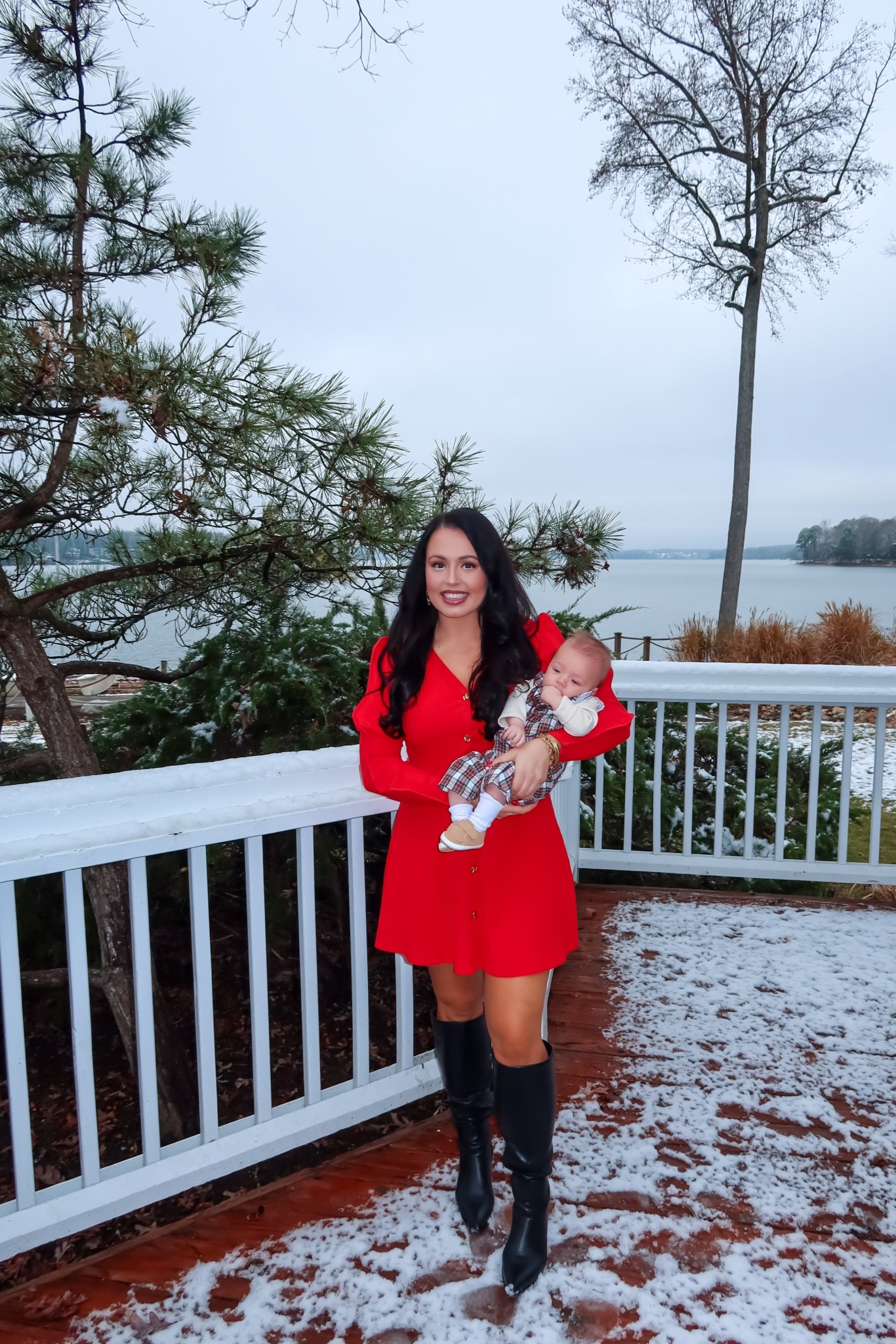 Dress up in comfort with this red Amazon cozy sweater dress (small, 5+ colors) and these stylish knee high boots (tts) wearing a medium! #founditonamazon

#LTKSaleAlert #LTKmomlife #LTKFindsUnder50
