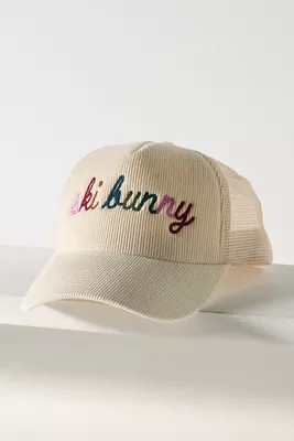 Worn/West Ski Bunny Corduroy Trucker Hat | Anthropologie (US)