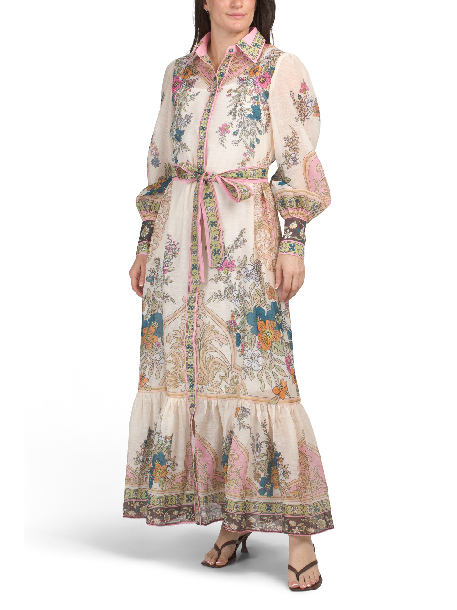 Baroque Blossom Maxi Dress With Slip | Midi Dresses | Marshalls | Marshalls