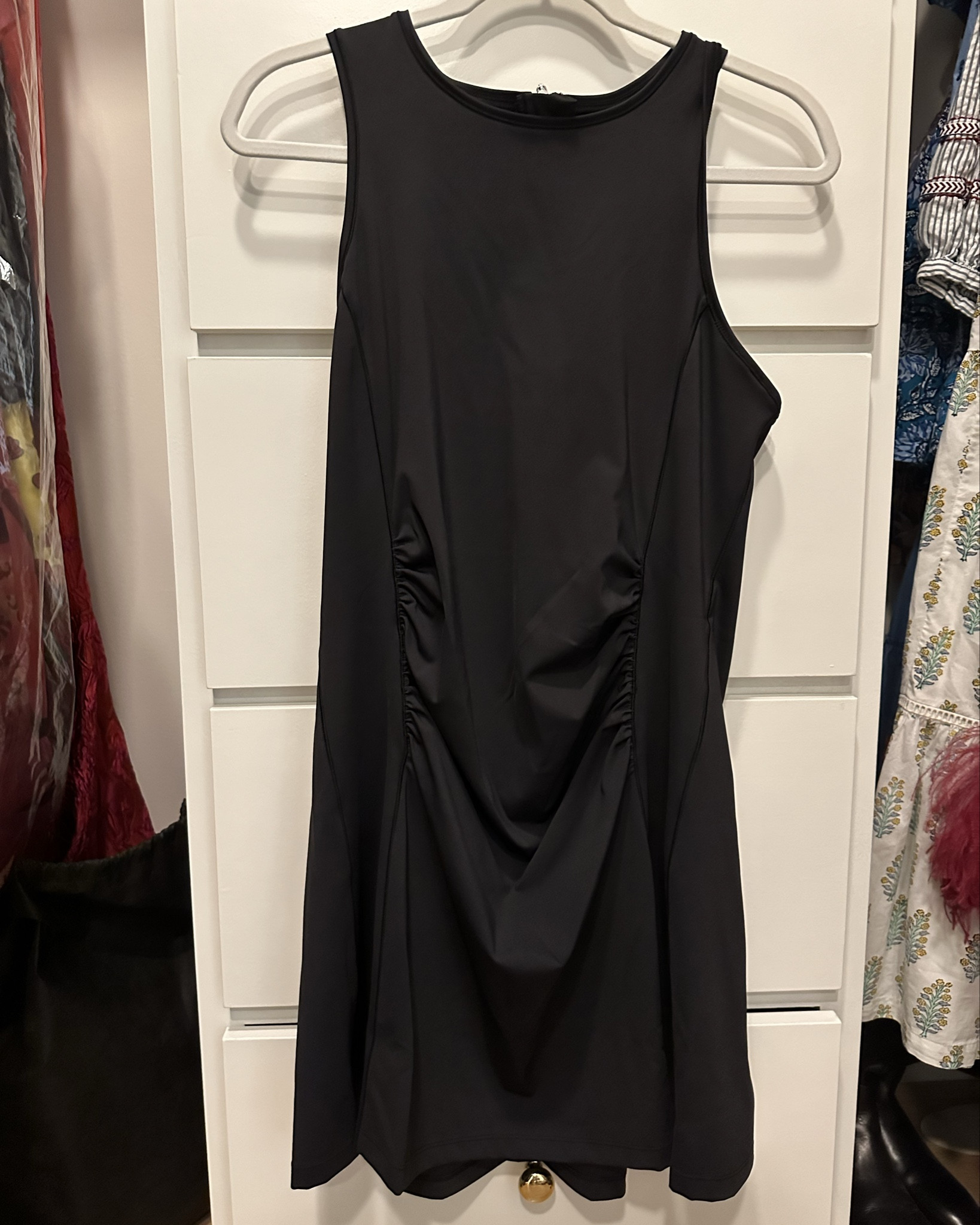 Just arrived the Addison bay workout maternity dress - I saw how cute this was online and wanted to give it a try! I sized up to a medium. I didn’t realize it didn’t come with built in shorts with the dress so may exchange for the maternity skort that does! I still think it’s a cute dress - I would just know you would need to buy shorts separately with you or don’t if it doesn’t bother you! 😂 just thought that was interesting to note on the fit but dress is still comfortable on my bump just would prefer shorts built in! 

#LTKfitness #LTKbump