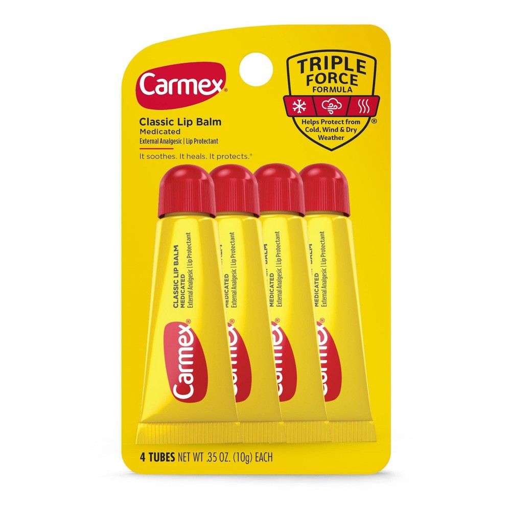 Carmex Classic Lip Balm Medicated Tube - 4pk/1.4oz | Target