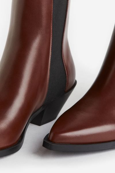 Heeled Chelsea boots - Brown - Ladies | H&M GB | H&M (UK, MY, IN, SG, PH, TW, HK)