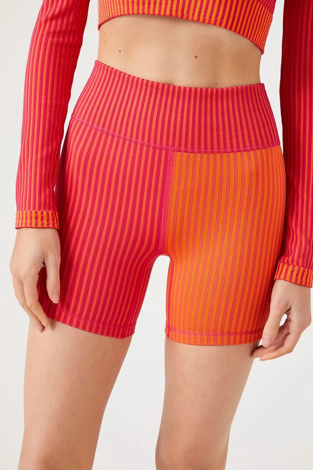 Active Seamless Colorblock Biker Shorts | Forever 21 (US)