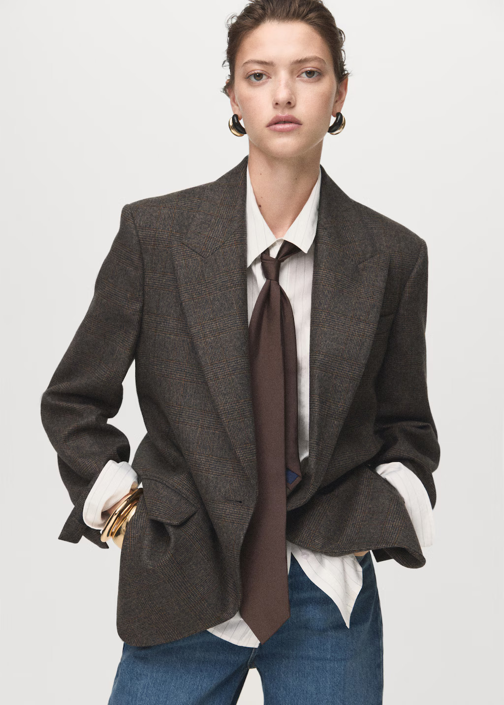 Blazer Anzug aus Wolle | Mango EU