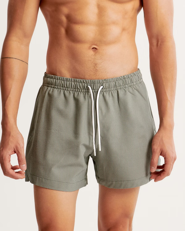 Pull-On Seersucker Swim Trunk | Abercrombie & Fitch (US)