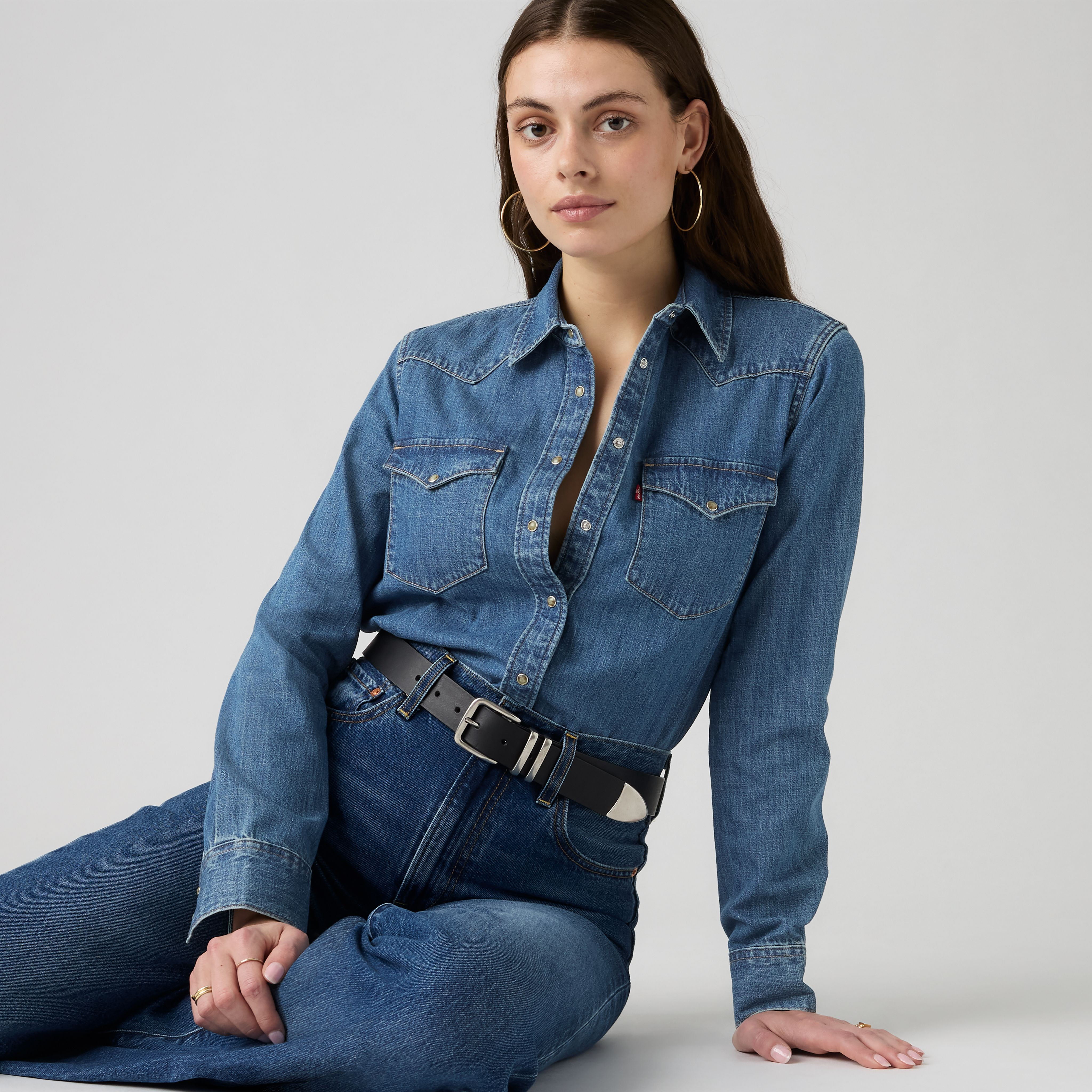 Levi's Heritage Western Denim Button Down Shirt - Women's XXL | Levi's US