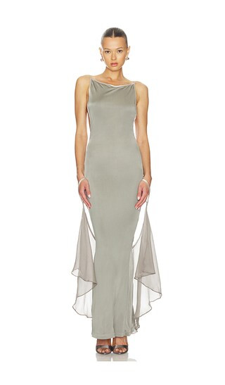 Bronte Dress in Slate | Revolve Clothing (Global)