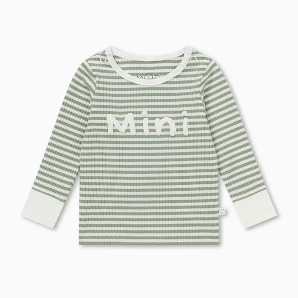 Mini Striped Ribbed Pyjamas | Baby Mori