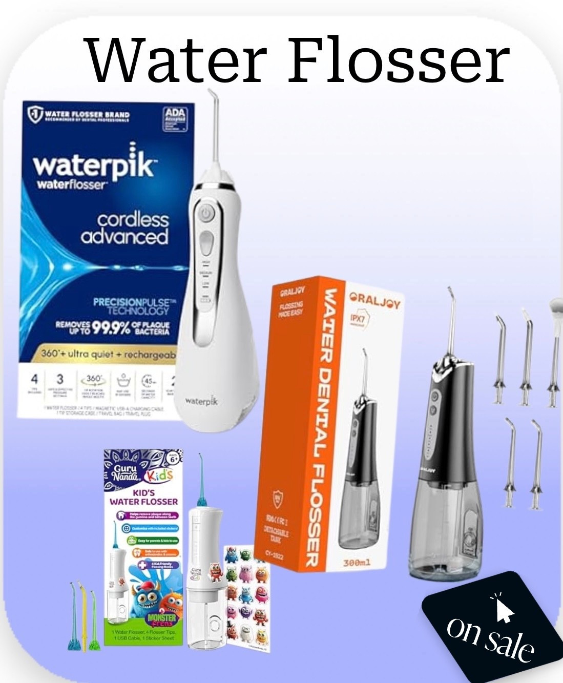 Upgrade your oral care routine ✨
These Amazon water flossers are on sale and seriously worth it!

Cleaner teeth, healthier gums, and that fresh-from-the-dentist feeling at home 🦷💦
If you’ve been thinking about getting one… this is your sign 👀

👉🏽 Tap to shop before the sale is gone!

#ltkbeauty #ltkunder100 #ltkdeals #amazonfinds #amazonsale #oralcare #waterflosser #selfcareessentials #healthylifestyle #ltksalealert

#LTKHome #LTKselfcare #LTKKids