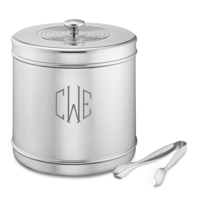 Stainless-Steel Ice Bucket with Tongs | Williams-Sonoma