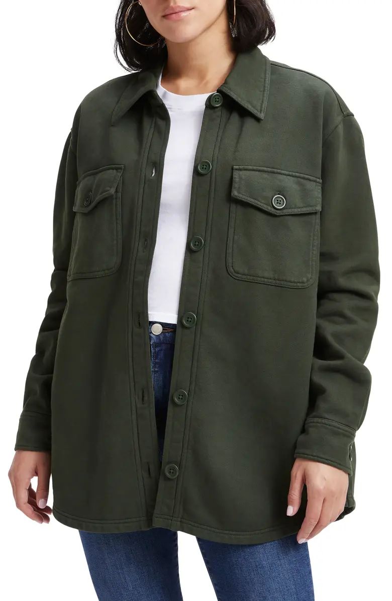 Oversize Fleece Shirt Jacket | Nordstrom