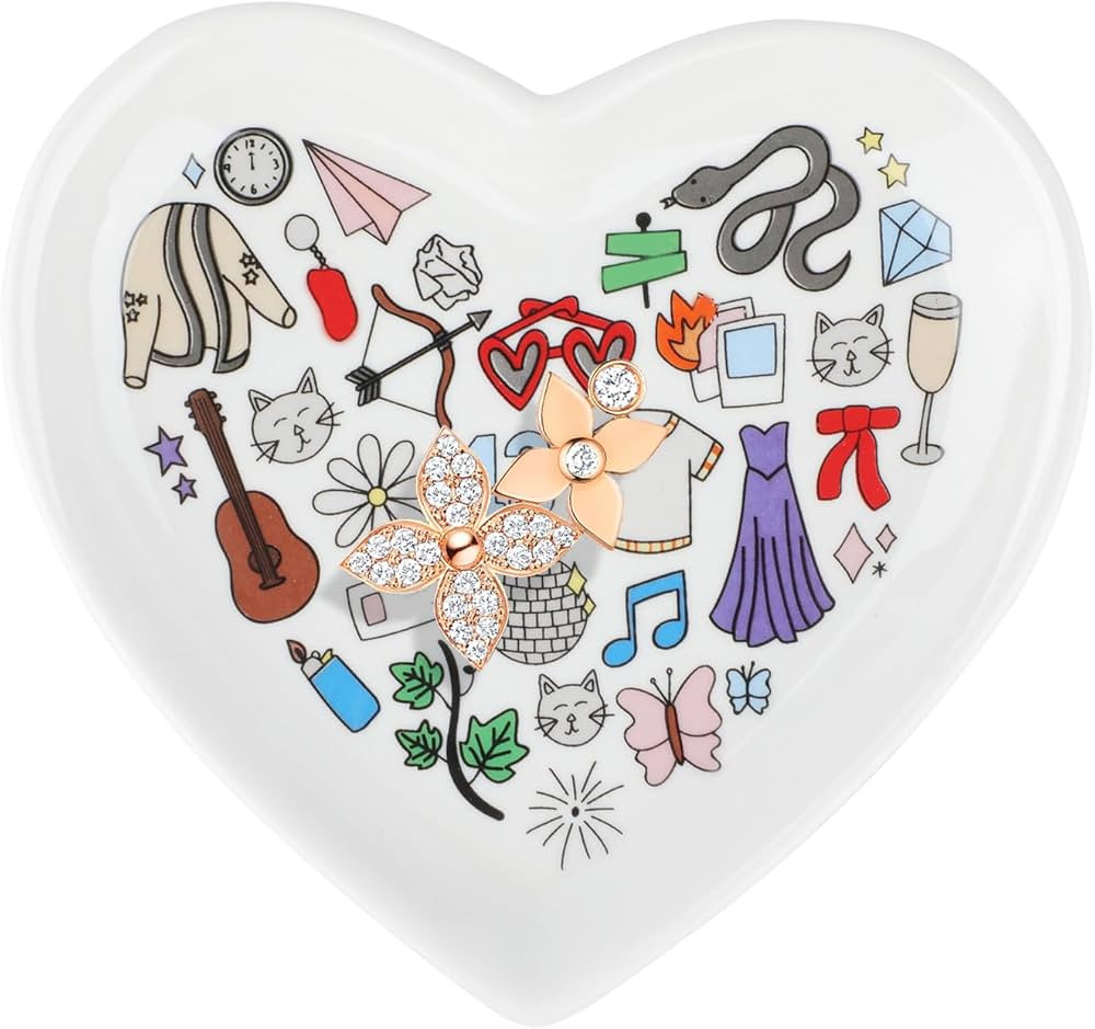 Sincerez Ring dish - gift, Music Merch, Singer Merchandise-Jewelry Dish for Rings, Necklaces, Ear... | Amazon (US)