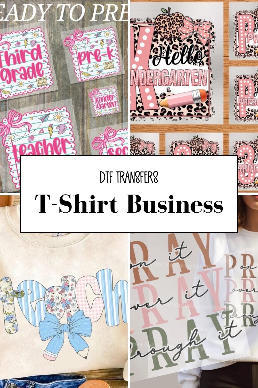 DTF transfers for your boutique and T-shirt business. Including teacher/education, Christian, and coquette styles.


#LTKStyleTip #LTKFindsUnder50