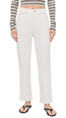 Madewell Women's The Petite Longline Straight Jean in Tile White | Amazon (US)