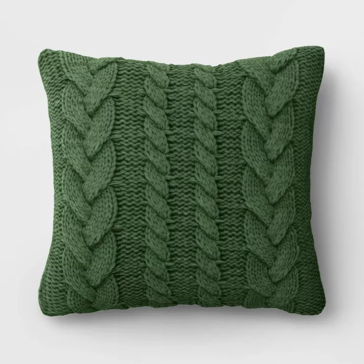 Cable Knit Throw Pillow - Threshold™ | Target