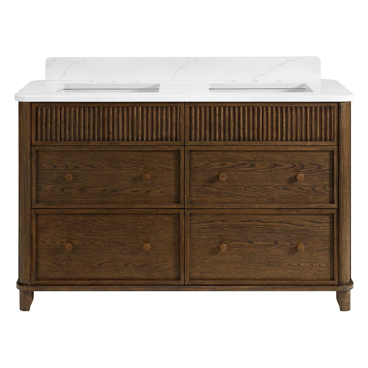 Kennedy Bathroom Vanity In Natural Enhanced Oak | Birch Lane