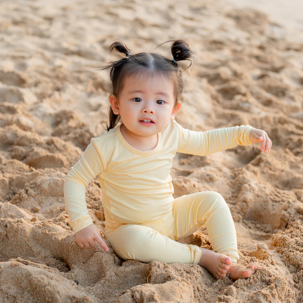 Long Sleeve Pajamas in Lilikoi | Kyte Baby
