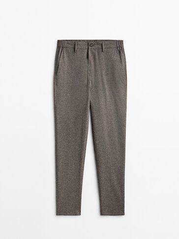 Jogging fit dyed chinos | Massimo Dutti (US)