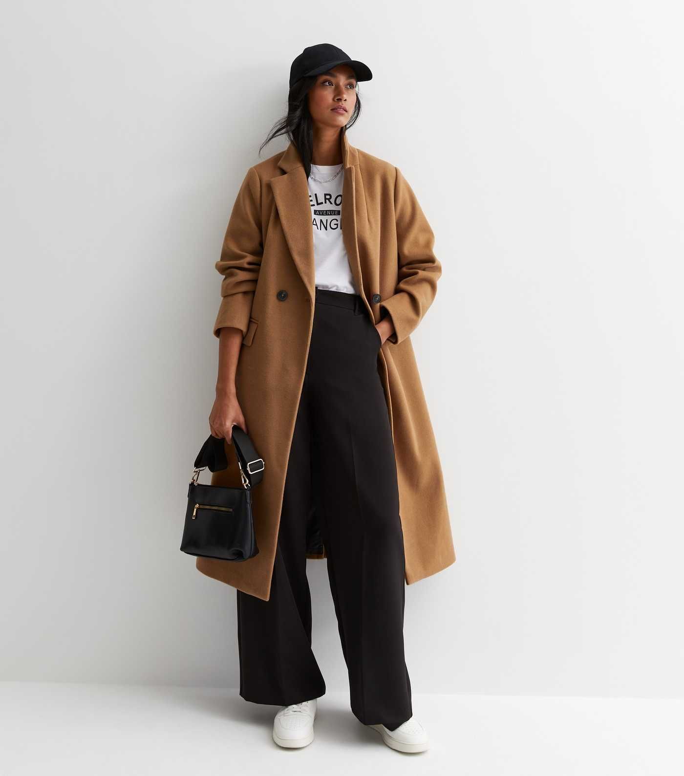 Tan Longline Formal Coat | New Look | New Look (UK)
