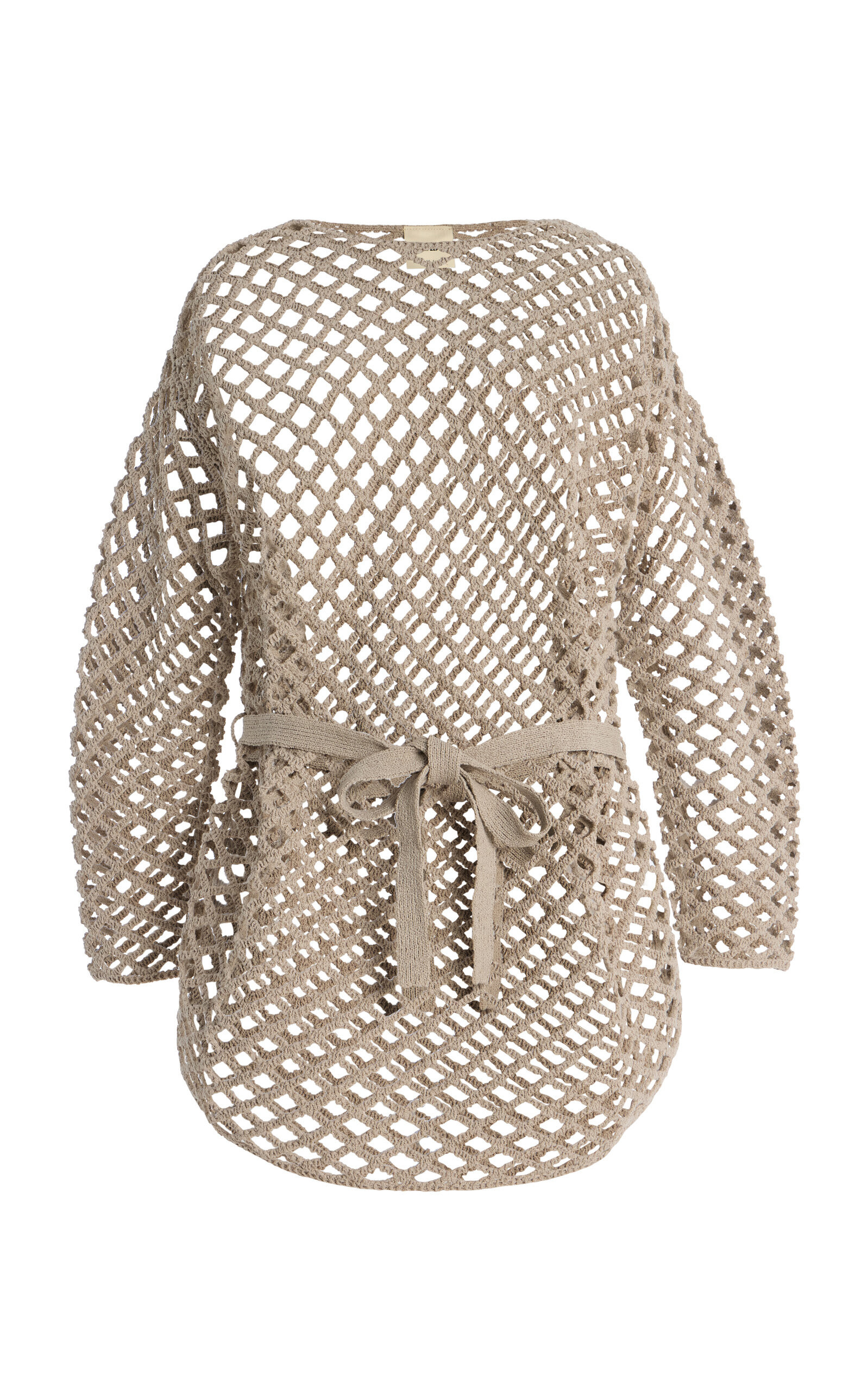 Zulu & Zephyr - Lattice-Knit Tunic Top - Neutral - AU 6 - Moda Operandi | Moda Operandi (Global)