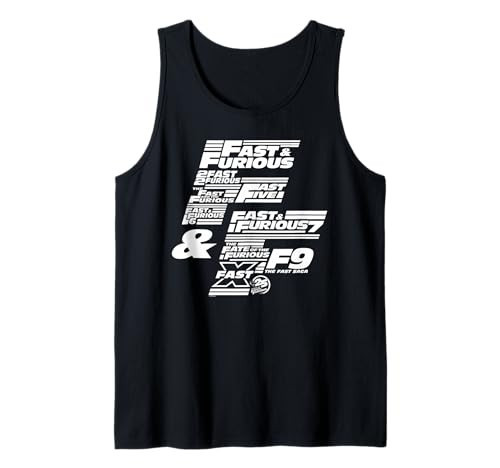 Fast & Furious 25th Anniversary Franchise Logo Stack Tank Top | Amazon (US)