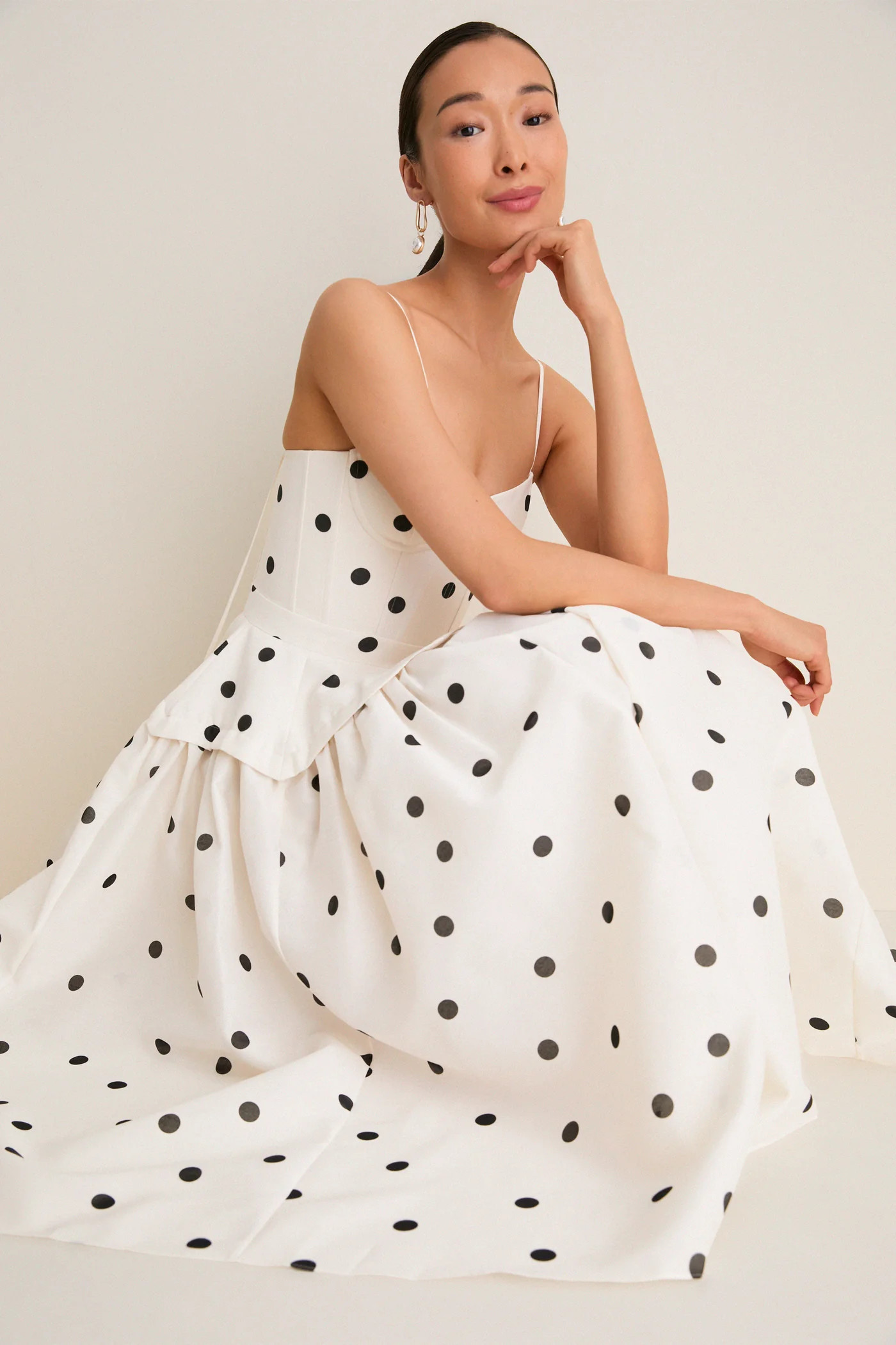 Ivory and Black Parma Dress | Tuckernuck (US)
