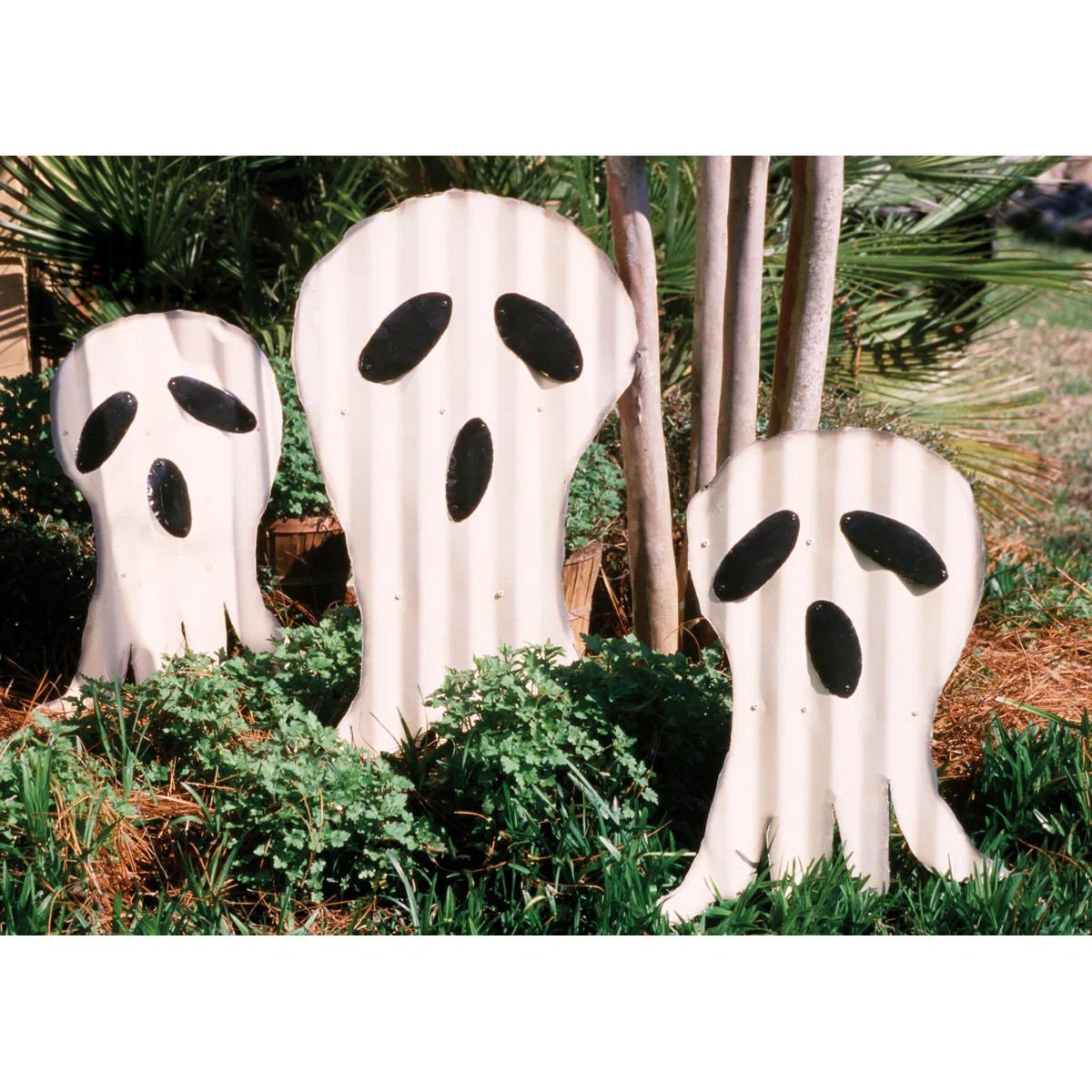 The Holiday Aisle® Corrugated Ghosts Yard Art Set & Reviews | Wayfair | Wayfair North America