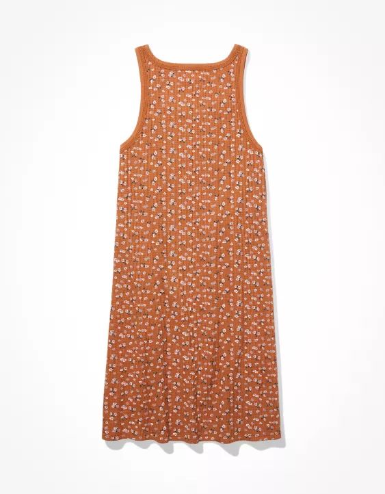 AE Waffle Scoop Neck Bodycon Mini Dress | American Eagle Outfitters (US & CA)