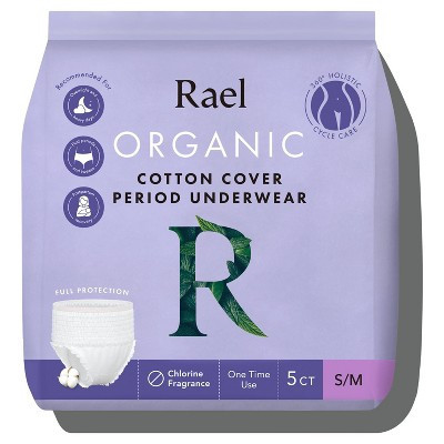 Rael Organic Disposable Period Underwear - S/M - 5ct | Target